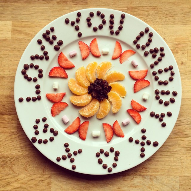 Daddy's special breakfast