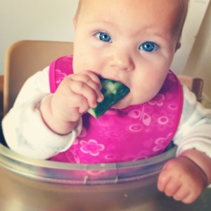 Cutting ridges in cucumber makes it easier to hold 